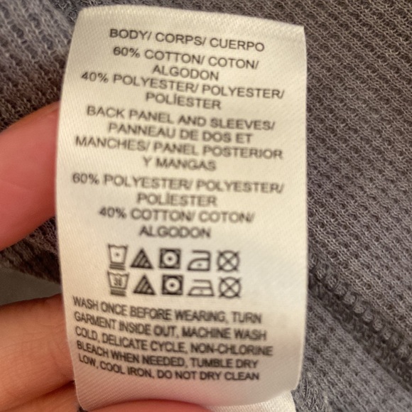 Lucky Brand gray high to low top, waffle fabric. Worn twice, good condition! - Picture 4 of 10